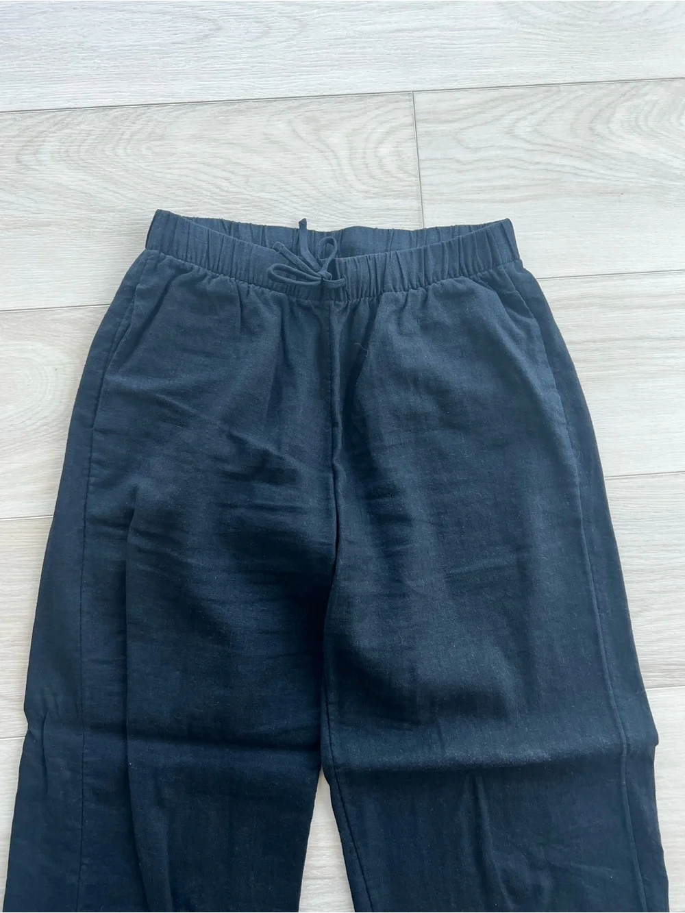 Aritzia The Group Babaton Sontag Linen Pants in Black XS